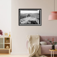 Historic Framed Print, Kennecott Copper Corporation, Concentration Mill, On Copper River & Northwestern Railroad, Kennicott, Valdez-Cordova Census Area, AK - 3,  17-7/8" x 21-7/8"