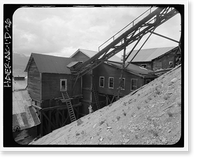 Historic Framed Print, Kennecott Copper Corporation, Concentration Mill, On Copper River & Northwestern Railroad, Kennicott, Valdez-Cordova Census Area, AK - 13,  17-7/8" x 21-7/8"