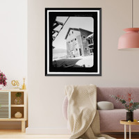 Historic Framed Print, Kennecott Copper Corporation, Company Store & Warehouse, On Copper River & Northwestern Railroad, Kennicott, Valdez-Cordova Census Area, AK - 6,  17-7/8" x 21-7/8"