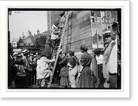 Historic Framed Print, Painting theater, Times Sq.,  17-7/8" x 21-7/8"