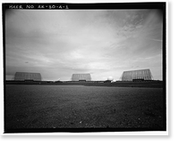 Historic Framed Print, Clear Air Force Station, Ballistic Missile Early Warning System Site II, One mile west of mile marker 293.5 on Parks Highway, 5 miles southwest of Anderson, Anderson, Denali Borough, AK,  17-7/8" x 21-7/8"