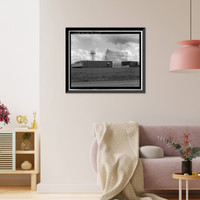 Historic Framed Print, Clear Air Force Station, Ballistic Missile Early Warning System Site II, One mile west of mile marker 293.5 on Parks Highway, 5 miles southwest of Anderson, Anderson, Denali Borough, AK - 14,  17-7/8" x 21-7/8"