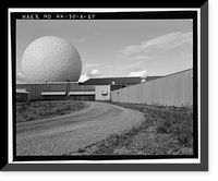 Historic Framed Print, Clear Air Force Station, Ballistic Missile Early Warning System Site II, One mile west of mile marker 293.5 on Parks Highway, 5 miles southwest of Anderson, Anderson, Denali Borough, AK - 17,  17-7/8" x 21-7/8"