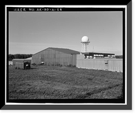 Historic Framed Print, Clear Air Force Station, Ballistic Missile Early Warning System Site II, One mile west of mile marker 293.5 on Parks Highway, 5 miles southwest of Anderson, Anderson, Denali Borough, AK - 18,  17-7/8" x 21-7/8"