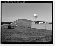 Historic Framed Print, Clear Air Force Station, Ballistic Missile Early Warning System Site II, One mile west of mile marker 293.5 on Parks Highway, 5 miles southwest of Anderson, Anderson, Denali Borough, AK - 18,  17-7/8" x 21-7/8"