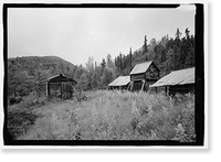 Historic Framed Print, Stampede Gold Mine, Kantishna, Denali Borough, AK - 4,  17-7/8" x 21-7/8"