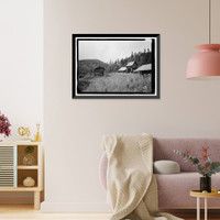 Historic Framed Print, Stampede Gold Mine, Kantishna, Denali Borough, AK - 4,  17-7/8" x 21-7/8"