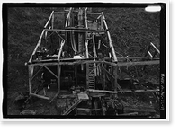 Historic Framed Print, Stampede Gold Mine, Kantishna, Denali Borough, AK - 19,  17-7/8" x 21-7/8"