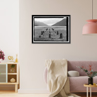 Historic Framed Print, Dyea Townsite (Ruins), Skagway, Municipality of Skagway Borough, AK - 2,  17-7/8" x 21-7/8"