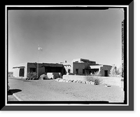 Historic Framed Print, Petrified Forest National Park Roads & Bridges, Holbrook, Navajo County, AZ - 6,  17-7/8" x 21-7/8"