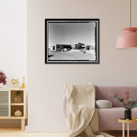 Historic Framed Print, Petrified Forest National Park Roads & Bridges, Holbrook, Navajo County, AZ - 6,  17-7/8" x 21-7/8"