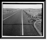 Historic Framed Print, Petrified Forest National Park Roads & Bridges, Holbrook, Navajo County, AZ - 17,  17-7/8" x 21-7/8"