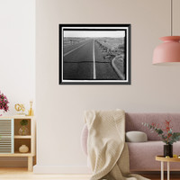 Historic Framed Print, Petrified Forest National Park Roads & Bridges, Holbrook, Navajo County, AZ - 17,  17-7/8" x 21-7/8"