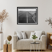 Historic Framed Print, Petrified Forest National Park Roads & Bridges, Holbrook, Navajo County, AZ - 17,  17-7/8" x 21-7/8"