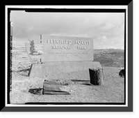 Historic Framed Print, Petrified Forest National Park Roads & Bridges, Holbrook, Navajo County, AZ - 29,  17-7/8" x 21-7/8"