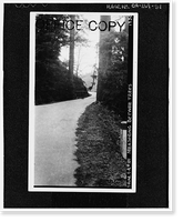 Historic Framed Print, Redwood National & State Parks Roads, California coast from Crescent City to Trinidad, Crescent City, Del Norte County, CA - 51,  17-7/8" x 21-7/8"