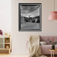 Historic Framed Print, Lassen Park Road, Mineral, Tehama County, CA - 16,  17-7/8" x 21-7/8"