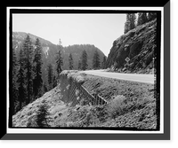 Historic Framed Print, Lassen Park Road, Mineral, Tehama County, CA - 17,  17-7/8" x 21-7/8"