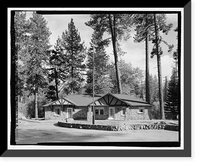 Historic Framed Print, Lassen Park Road, Mineral, Tehama County, CA - 21,  17-7/8" x 21-7/8"