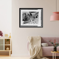 Historic Framed Print, Lassen Park Road, Mineral, Tehama County, CA - 31,  17-7/8" x 21-7/8"