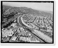 Los Angeles River Bridges, Los Angeles, Los Angeles County, CA - 3, Historic Print