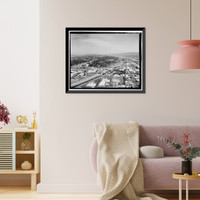 Historic Framed Print, Los Angeles River Bridges, Los Angeles, Los Angeles County, CA - 16,  17-7/8" x 21-7/8"