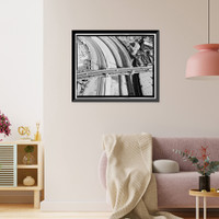 Historic Framed Print, Los Angeles River Bridges, Los Angeles, Los Angeles County, CA - 20,  17-7/8" x 21-7/8"