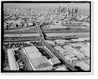Historic Framed Print, Los Angeles River Bridges, Los Angeles, Los Angeles County, CA - 27,  17-7/8" x 21-7/8"