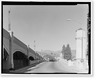 Glendale-Hyperion Viaduct, Spanning Golden State Freeway (Interstate 5) and Los Angeles River, Los Angeles, Los Angeles County, CA - 6, Vintage Wall Art