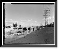 Glendale-Hyperion Viaduct, Spanning Golden State Freeway (Interstate 5) and Los Angeles River, Los Angeles, Los Angeles County, CA - 9, Vintage Wall Art