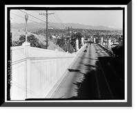 Glendale-Hyperion Viaduct, Spanning Golden State Freeway (Interstate 5) and Los Angeles River, Los Angeles, Los Angeles County, CA - 13, Antique Print