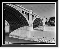 Historic Framed Print, North Broadway Bridge, Los Angeles, Los Angeles County, CA - 5,  17-7/8" x 21-7/8"