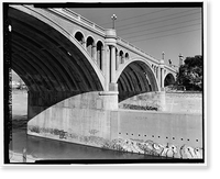 Historic Framed Print, North Broadway Bridge, Los Angeles, Los Angeles County, CA - 5,  17-7/8" x 21-7/8"