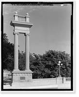 Historic Framed Print, North Broadway Bridge, Los Angeles, Los Angeles County, CA - 12,  17-7/8" x 21-7/8"
