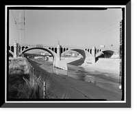 Historic Framed Print, North Broadway Bridge, Los Angeles, Los Angeles County, CA - 13,  17-7/8" x 21-7/8"