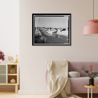 Historic Framed Print, North Broadway Bridge, Los Angeles, Los Angeles County, CA - 13,  17-7/8" x 21-7/8"