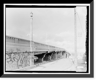 Historic Framed Print, North Spring Street Bridge, Los Angeles, Los Angeles County, CA - 9,  17-7/8" x 21-7/8"