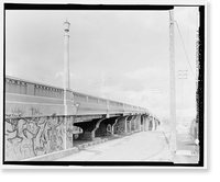 Historic Framed Print, North Spring Street Bridge, Los Angeles, Los Angeles County, CA - 9,  17-7/8" x 21-7/8"