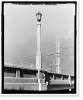 Historic Framed Print, North Spring Street Bridge, Los Angeles, Los Angeles County, CA - 13,  17-7/8" x 21-7/8"