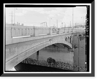 Historic Framed Print, North Main Street Bridge, Los Angeles, Los Angeles County, CA - 5,  17-7/8" x 21-7/8"