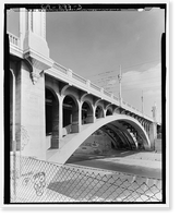 Historic Framed Print, Macy Street Viaduct, Los Angeles, Los Angeles County, CA - 3,  17-7/8" x 21-7/8"