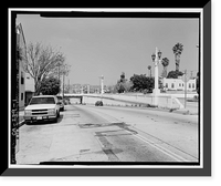 Historic Framed Print, Fourth Street Bridge, Spanning Lorena Avenue, Los Angeles, Los Angeles County, CA,  17-7/8" x 21-7/8"