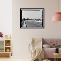 Historic Framed Print, Fourth Street Bridge, Spanning Lorena Avenue, Los Angeles, Los Angeles County, CA - 5,  17-7/8" x 21-7/8"