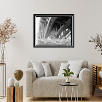 Historic Framed Print, Fourth Street Bridge, Spanning Lorena Avenue, Los Angeles, Los Angeles County, CA - 10,  17-7/8" x 21-7/8"