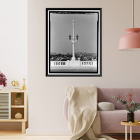 Historic Framed Print, Fourth Street Bridge, Spanning Lorena Avenue, Los Angeles, Los Angeles County, CA - 11,  17-7/8" x 21-7/8"