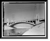 Fourth Street Viaduct, Spanning Los Angeles River, Los Angeles, Los Angeles County, CA - 4 Classic, Vintage Print