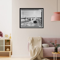 Historic Framed Print, Seventh Street Viaduct, Los Angeles, Los Angeles County, CA - 2,  17-7/8" x 21-7/8"