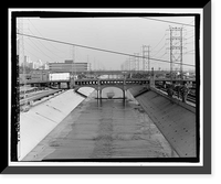 Historic Framed Print, Seventh Street Viaduct, Los Angeles, Los Angeles County, CA - 6,  17-7/8" x 21-7/8"