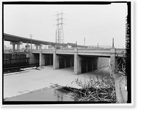 Historic Framed Print, Washington Boulevard Bridge, Los Angeles, Los Angeles County, CA,  17-7/8" x 21-7/8"