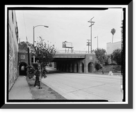 Sunset Boulevard Bridge, Spanning Silver Lake Boulevard, Los Angeles, Los Angeles County, CA, Antique Print